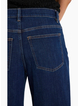 Among The Brave Graduate Mid Rise Barrel Leg Stretch - Dark Blue