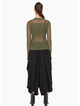 Bone & Arrow KN024 Evon Top - Seaweed
