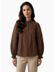 HARLEM HADLEY BLOUSE-CHOCOLATE
