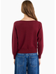 Ivy + Jack Incentive Burgundy Plum Boatneck Jumper