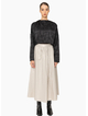 Bone & Arrow 851 Umra Skirt - Stone