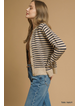 Striped Button Up Cardigan