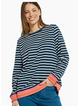 Betty Basics Tyra Sweat - Navy/White Stripe
