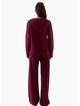 SOVERE Lane Plunge Sweater - Blackberry