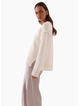 SOVERE Lane Plunge Sweater - Cream
