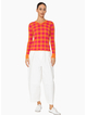 Two by Two K702 Rex Top - Orange Check