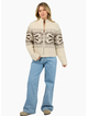 All About Eve ZOE KNIT ZIP THRU OATMEAL