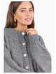 Among The Brave Mirage Grey Marle Crewneck Cardigan