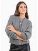 Among The Brave Mirage Grey Marle Crewneck Cardigan