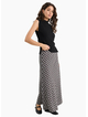 Among The Brave Soulmate Black White Check Bias Cut Skirt