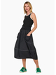 Boom Shankar Guru Skirt - Black-White Stitching