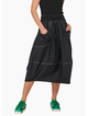 Boom Shankar Guru Skirt - Black-White Stitching