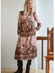 COOP RUCHE WITH IT Dress - Peony Lane Pink/Brown