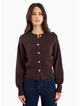 Ivy + Jack Hallmark Chocolate Crewneck Cardigan