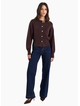 Ivy + Jack Hallmark Chocolate Crewneck Cardigan