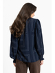 Leila + Luca Movement Blouse - Navy Geo
