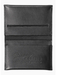 Parisian Leather Folded Card Wallet - Black