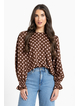 Seeking Lola Harper Top - Pink Polka