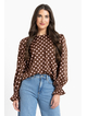 Seeking Lola Harper Top - Pink Polka
