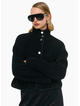 Staple the Label  Katya Crop Sherpa Jacket - Black