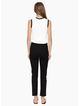Two by Two KN1003 Cassia Top - White+Black Trim