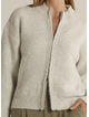 Fate + Becker LUMI ZIP UP-SNOW MARL