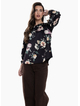 Leila + Luca LORENZA BLOUSE-INK BLOOM