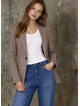 MOSS ABBEY BLAZER - Brown Plaid