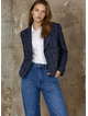 MOSS MATEO JACKET - NAVY PLAID