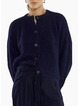 SASS POSIE FLUFFY CARDI-NAVY