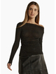 FATE + BECKER  Sora Studded Top Black