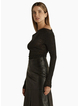 FATE + BECKER  Sora Studded Top Black