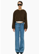 Staple the Label Alaric Cropped Jacket - Chocolate