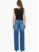 Stories Be Told Ironic Washed Blue Wide Leg Panelled Jeans