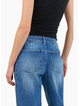 Stories Be Told Ironic Washed Blue Wide Leg Panelled Jeans