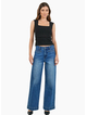 Stories Be Told Ironic Washed Blue Wide Leg Panelled Jeans