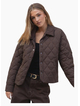 Among The Brave Absolute Chocolate Collared Quilted Jacket