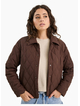 Among The Brave Absolute Chocolate Collared Quilted Jacket