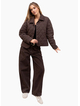 Among The Brave Varsity Chocolate Forward Seam Barrel Jeans