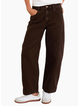 Among The Brave Varsity Chocolate Forward Seam Barrel Jeans