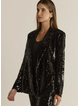 FATE + BECKER  RAYNE Blazer - Black Sequin