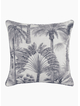 Maison by Rapee Prado Palm Print Cushion - Charcoal