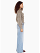 MinkPink Vera floral Applique knit - Grey