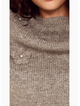 MinkPink Vera floral Applique knit - Grey