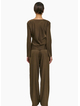 Staple the Label Dakota Bias Top - Espresso