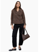 Stories Be Told Pathway Chocolate Cropped Trench