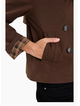 Stories Be Told Pathway Chocolate Cropped Trench