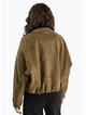 Stories Be Told Troupe Khaki Faux Bubble Hem Bomber