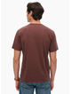 Superdry Micro Logo T Shirt Deep Mahogony Brown
