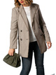 Drama The Label Adriana Blazer - Tan Check